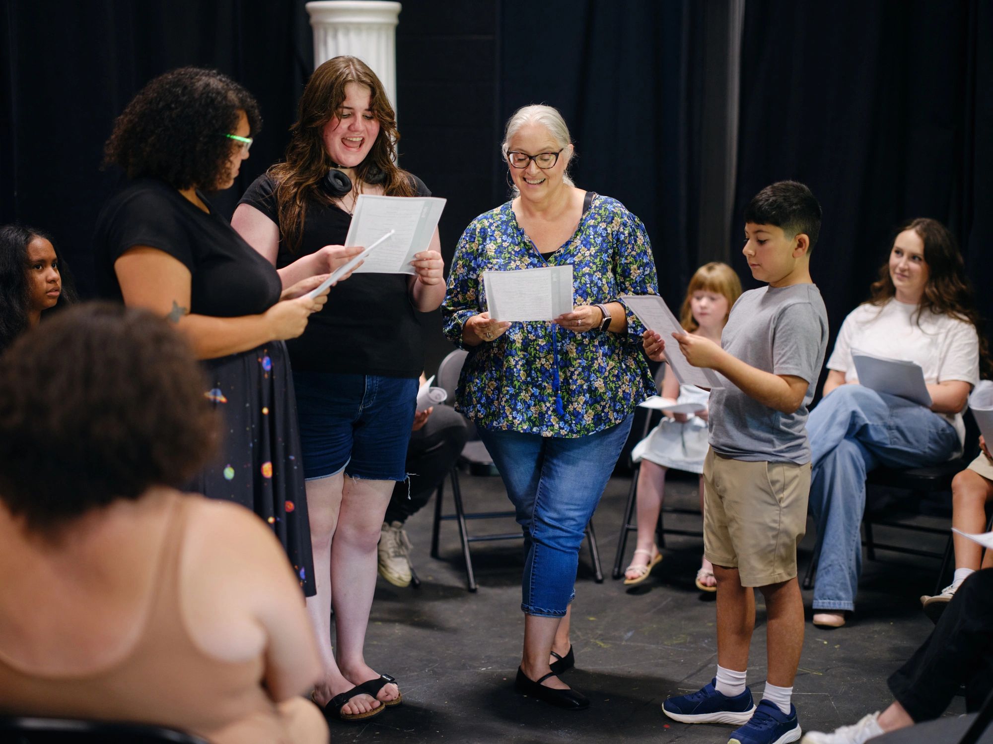 Audience at a reading or event